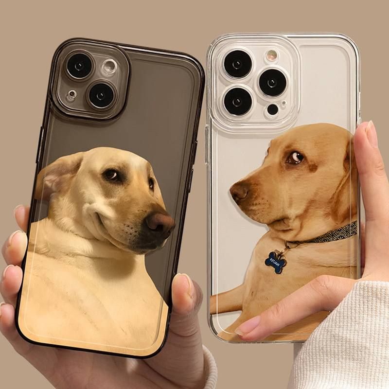 Чехол черный на iPhone 11 с собакой #1