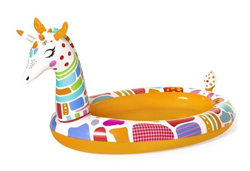 Детский надувной бассейн Bestway 266x157x127см "Веселый жираф" с разбрыз., 220л, от 2 лет  #1