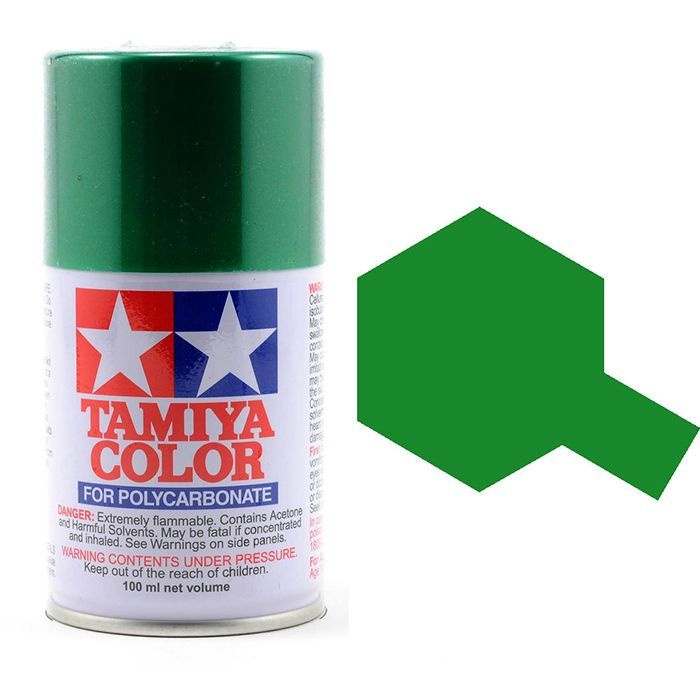 TAMIYA PS-17 Metallic Green (Зелёная металлик). Краска аэрозольная для поликарбоната лексана  #1