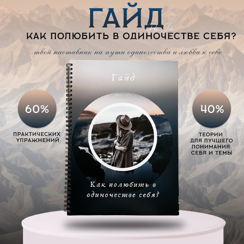 Гайд "Как полюбить в одиночестве себя?", сборник психологических упражнений и теории одиночества, самоценности #1