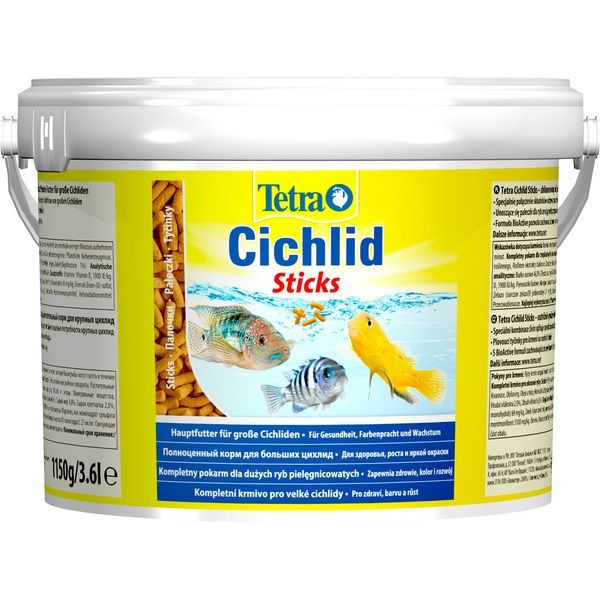 Корм для рыб Tetra Cichlid Sticks 3,6л палочки (ведро) #1