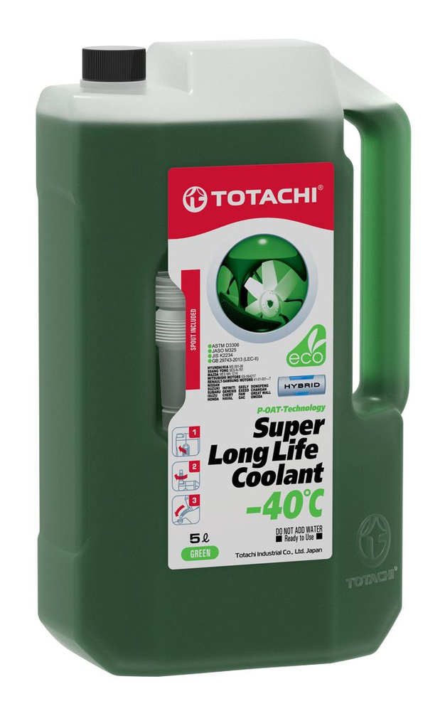 Охлаждающая жидкость TOTACHI SUPER LLC GREEN -40C 5л #1