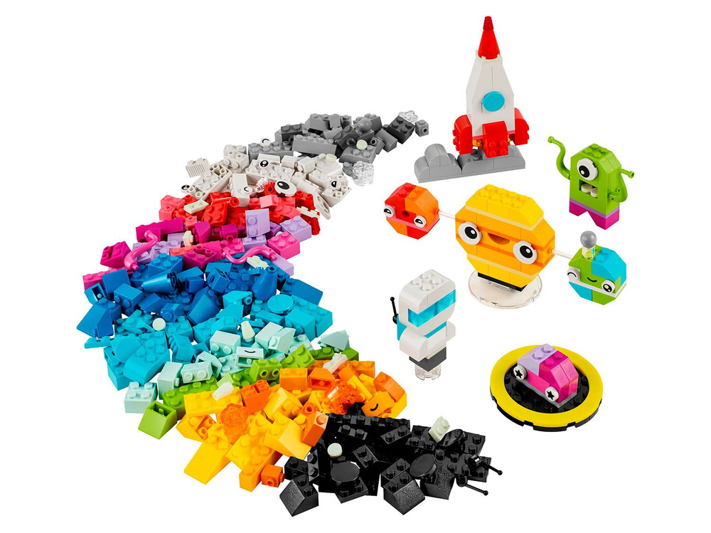 Конструктор пластиковый LEGO Classic Креативный космос 450 деталей  #1