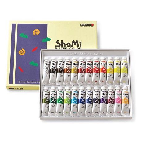 Набор красок акварельных ShinHanart SHAMI 24 цв. по 10 мл в картонной упаковке  #1