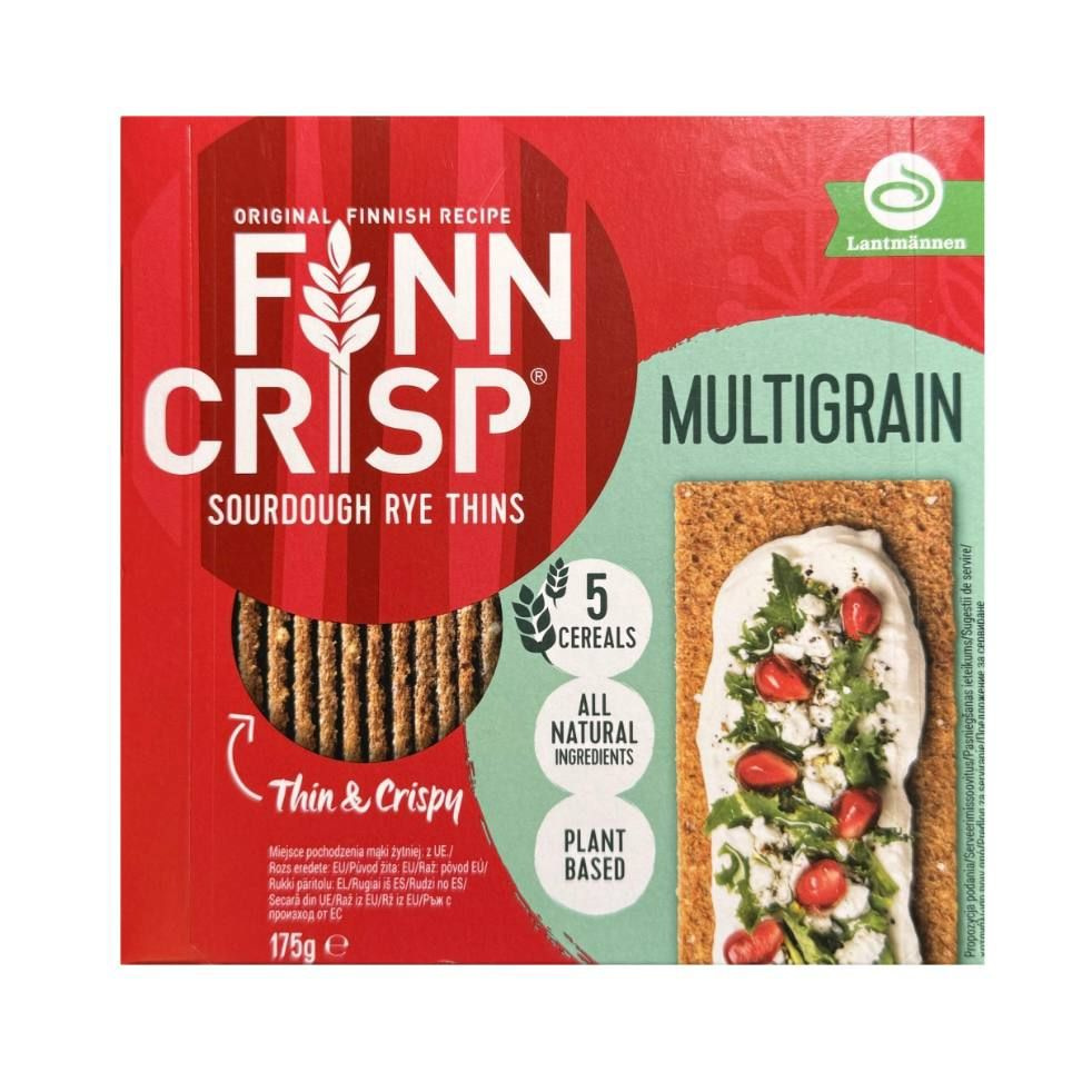 Хлебцы ржаные Finn Crisp многозерновые с натуральными ингредиентами, 175 г (Финляндия)  #1