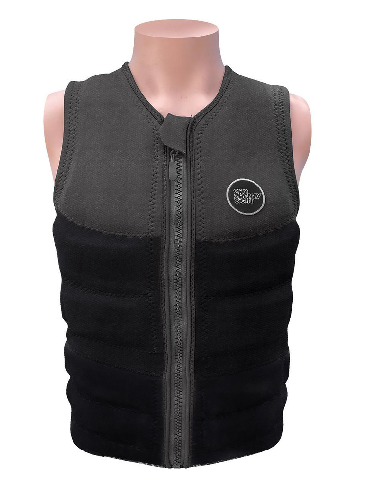 Жилет для вейкборда 2wo2wenty 8ight Hustle Wake Vest ss24 (черный/серый, L), для сапа, для сапборда, #1