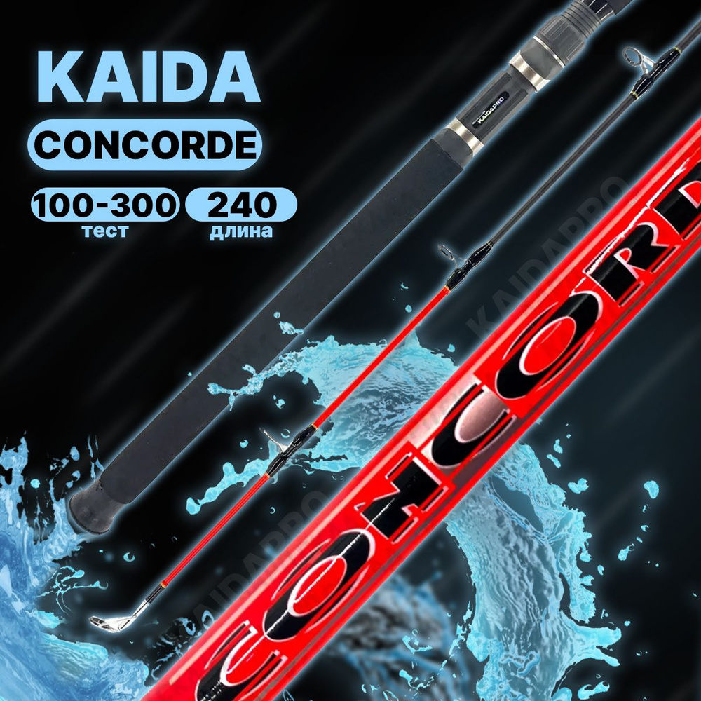 Удилище силовое Kaida CONCORDE тест 100-300g 2,4м #1