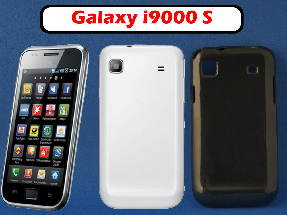 Чехол накладка для Samsung Galaxy S / i9000 Черный, силикон #1