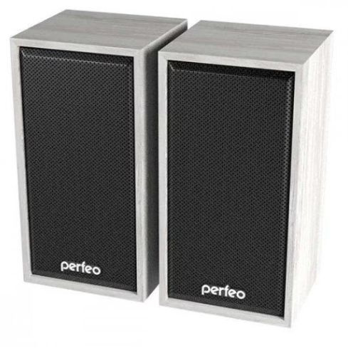 Колонки 2.0 PERFEO Cabinet (PF_A4389) белые - 6 Вт, питание от порта USB #1