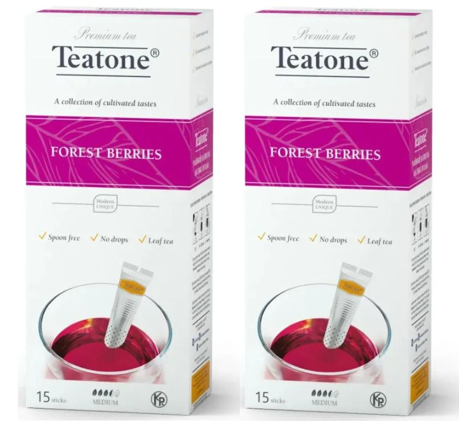 Чай со вкусом лесных ягод Teatone 15 стиков - 2 штуки #1