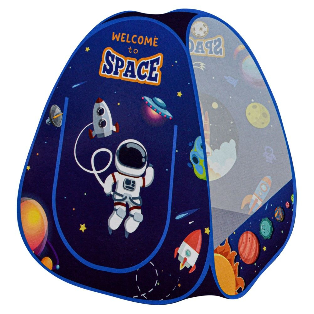 Игровая палатка КНР "Welcome to Space", домик, 89х89х90 см, сумка, 333-193 (2369385)  #1