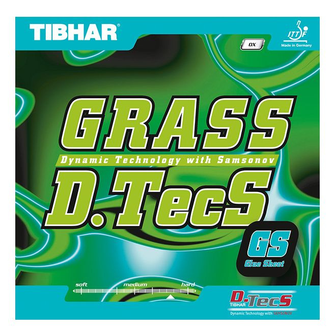 Накладка Tibhar Grass DTecs GS, красная, без губки (ox), длинные шипы  #1