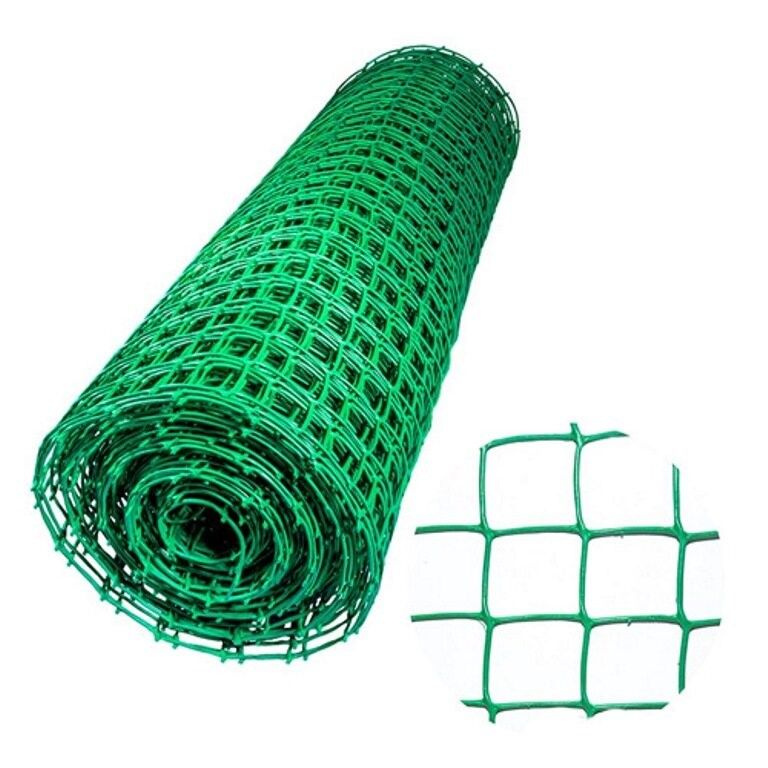 Сетка садовая Kraftcom ячейка 20х20 мм, 0,5м х 20м / сетка пластиковая для вьющихся растений, для забора, #1