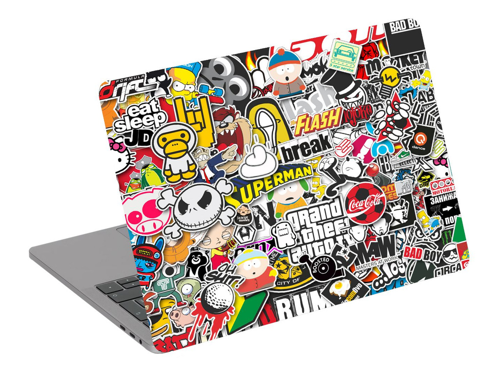 Наклейка для крышки и клавиатуры на MacBook Air 11 A1370 / A1465/ защитная пленка на ноутбук  #1
