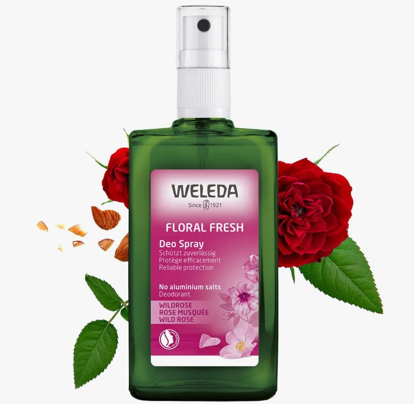 Дезодорант с натуральными эфирными маслами розовый WELEDA wild rose deodorant 100 мл, Швейцария  #1