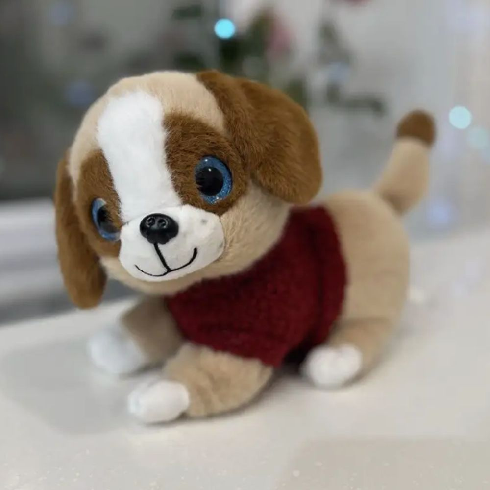 Мягкая игрушка собака 23 см, щенок "Кавалер кинг чарльз спаниель" (лает)  #1