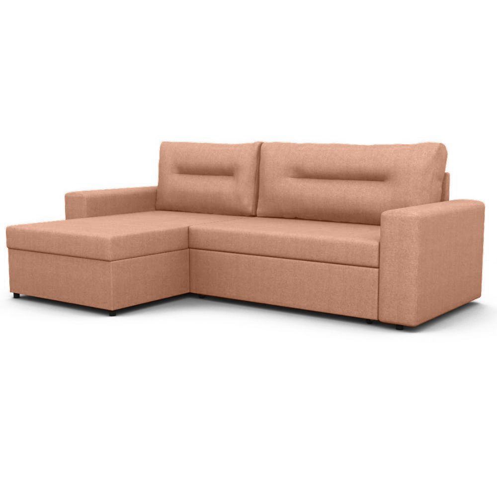 Угловой диван Скандинавия Левый ФОКУС- мебельная фабрика 228х148х86 см персиковый  #1