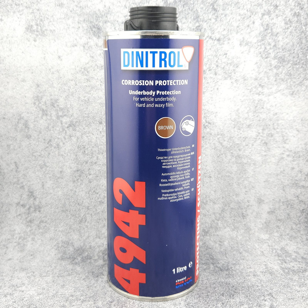 Dinitrol 4942 - Автомобильная антикоррозийная мастика для днища, евробаллон 1 л.  #1