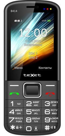 Телефон мобильный TEXET TM-B414 Black 127216 #1