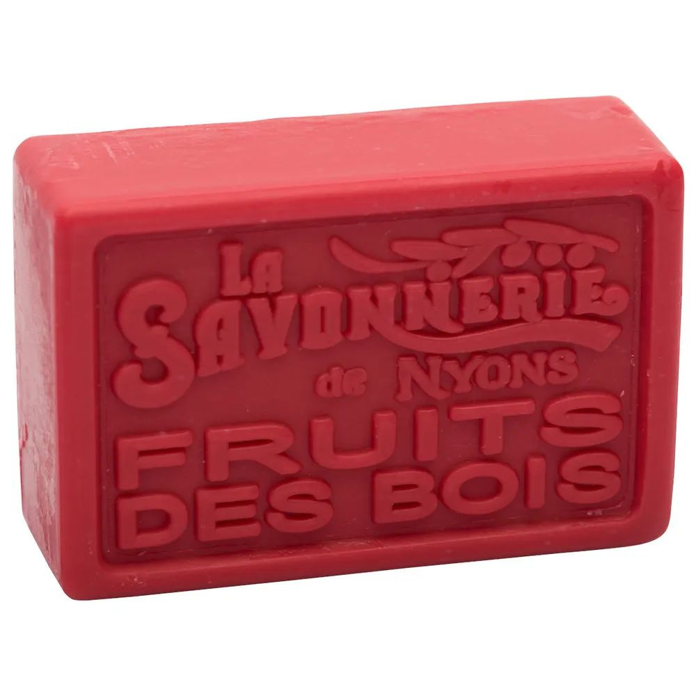 Твердое мыло для рук и тела с лесными ягодами, прямоугольное 100 гр. La Savonnerie de Nyons, Франция. #1