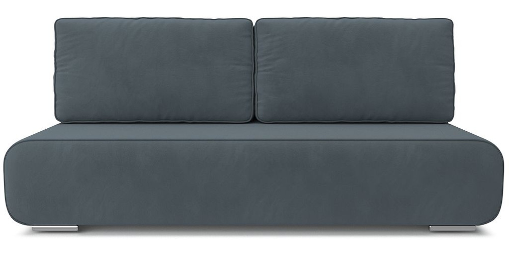 Диван-кровать раскладной PUSHE Лаки New велюр, серый Balance 996 #1