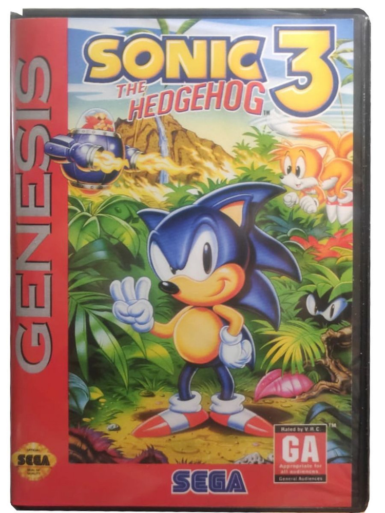 Картридж для SEGA 16bit "Sonic the Hedgehog 3", в коробке #1