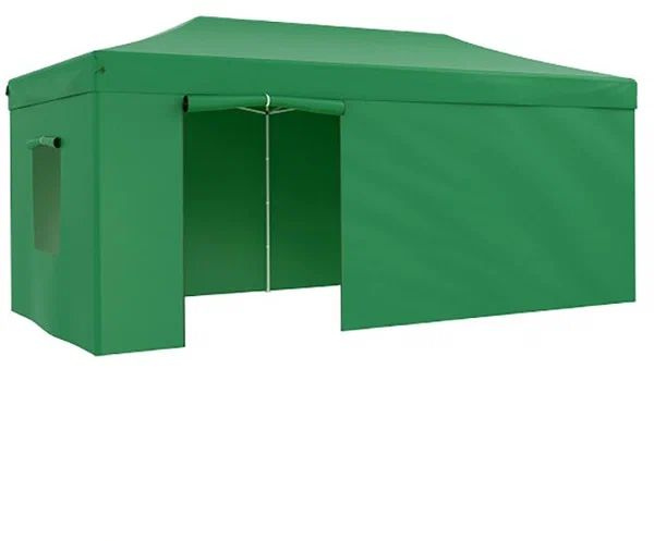 Тент-шатер быстросборный Helex 3x6х3м зеленый #1