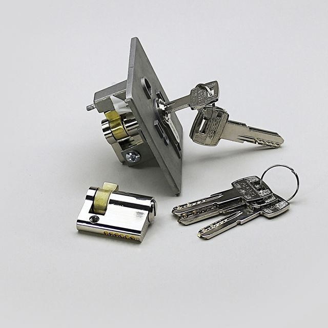 SPF Цилиндр (личинка) для замка выключателя с ключом SAPF и SUPF Alutech ( SAP 2R/1 M и SUP 2R/1 M Inprojal) #1