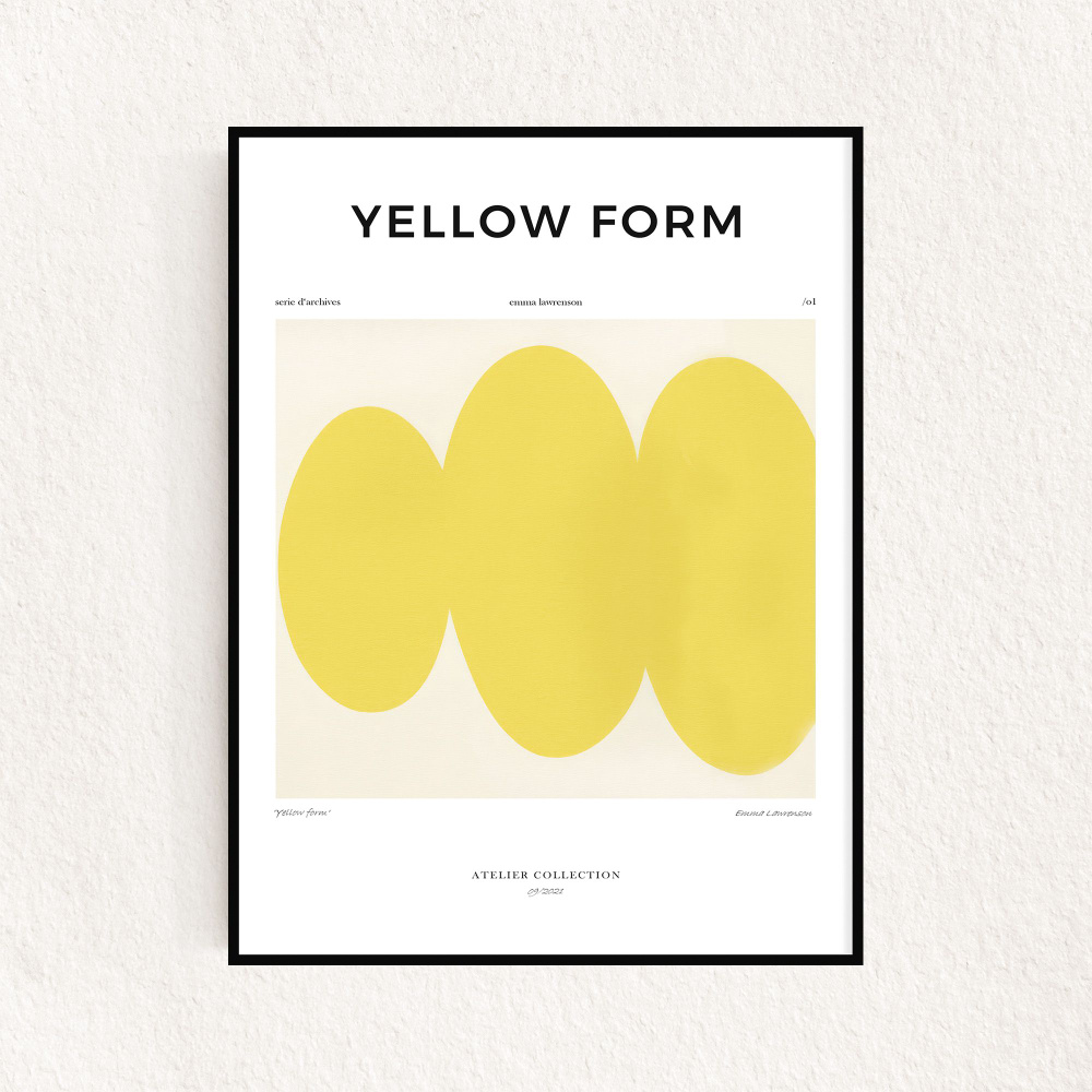 Постер "Yellow Form" 30х40см #1