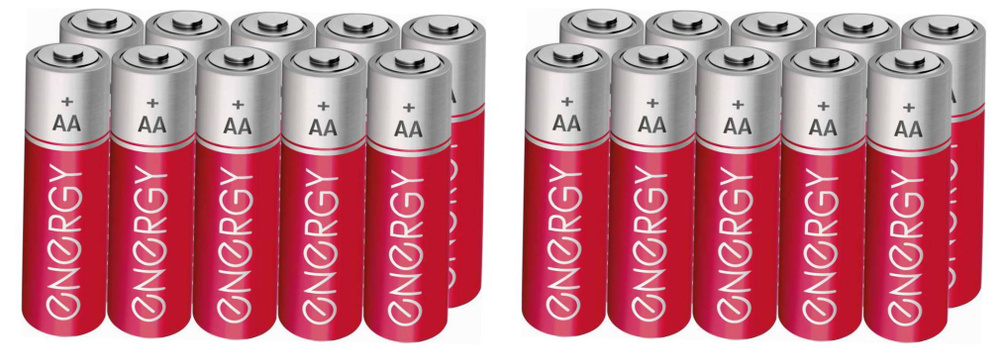 Energy Батарейка солевая R6 (AА), 10 шт, 2 уп #1