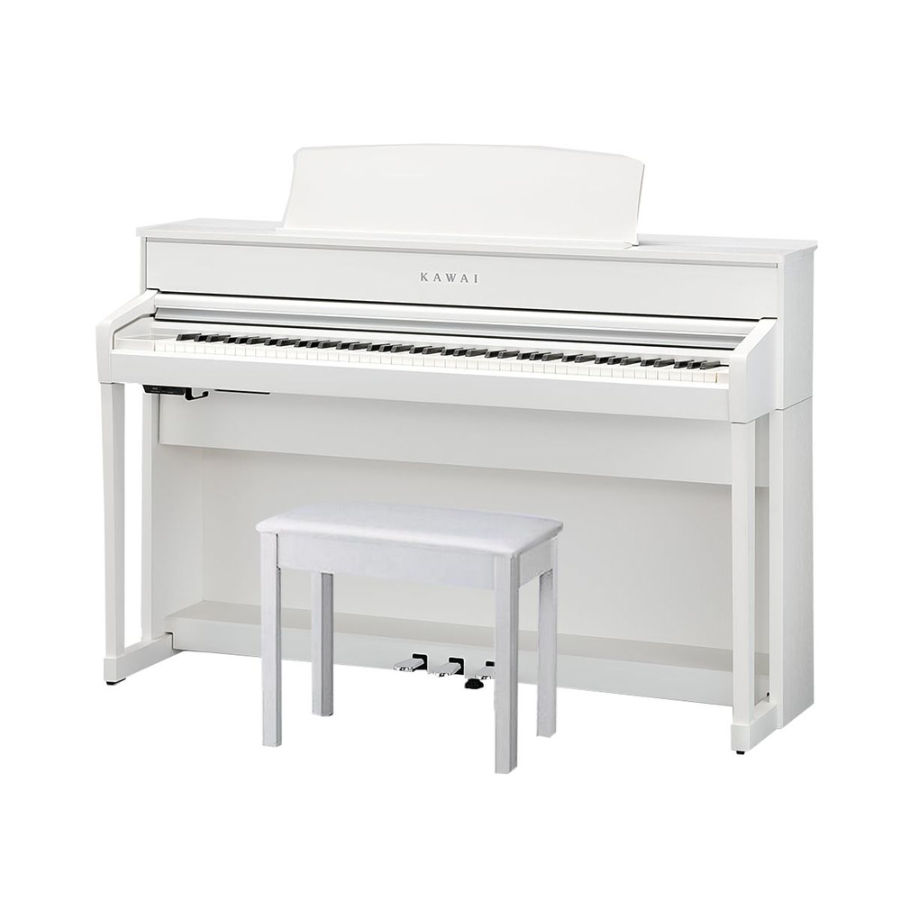 KAWAI CA701 W - цифровое пианино, 88 клавиш, банкетка, механика Grand Feel III, цвет белый матовый  #1