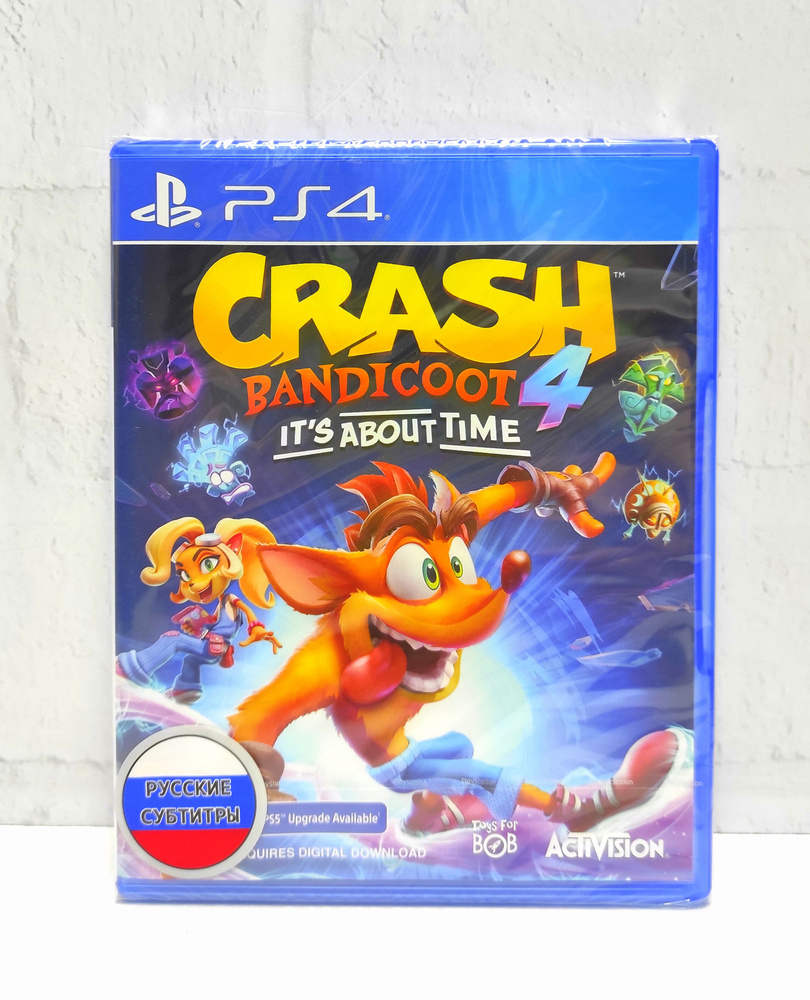 Игра Crash Bandicoot 4: Это Вопрос Времени PS4/PS5 (PlayStation 4, PlayStation 5, Русские субтитры)  #1