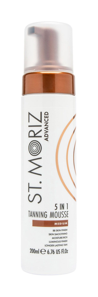 Тонирующий автобронзант-мусс для тела / St. Moriz Advanced 5 In 1 Tanning Mousse Medium  #1