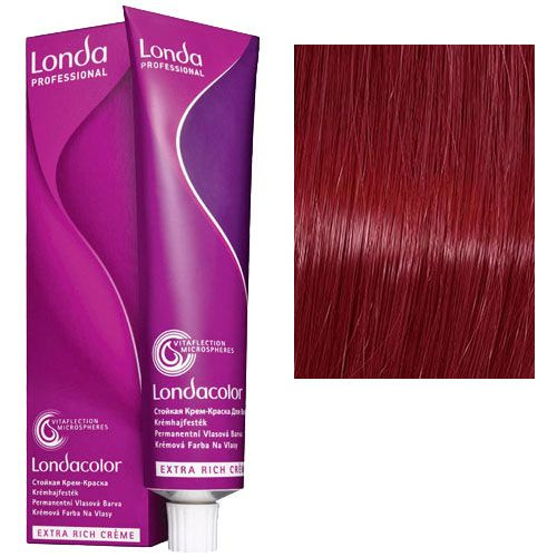 Londa Professional стойкая крем-краска для волос 5/5 светлый шатен красный 60мл micro reds 03.2025  #1