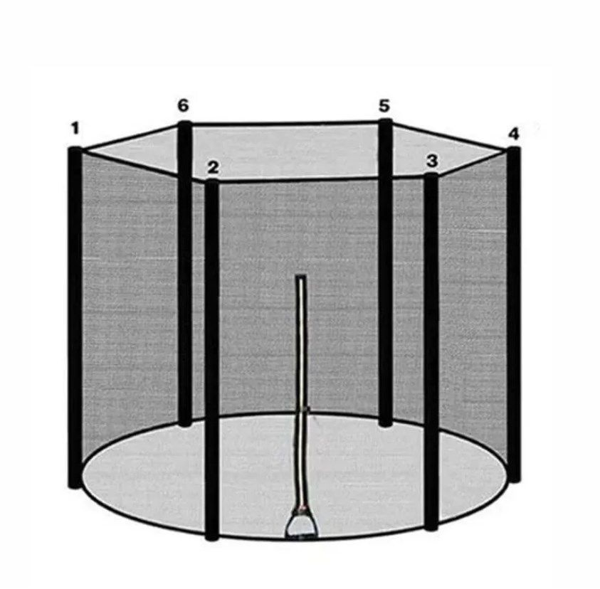 Безопасная сетка для батута для замены 6футов 6столбы (183cm)  #1