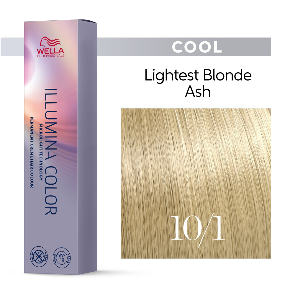 Wella Illumina Color 10/1 - Стойкая краска яркий блонд пепельный 60 мл  #1