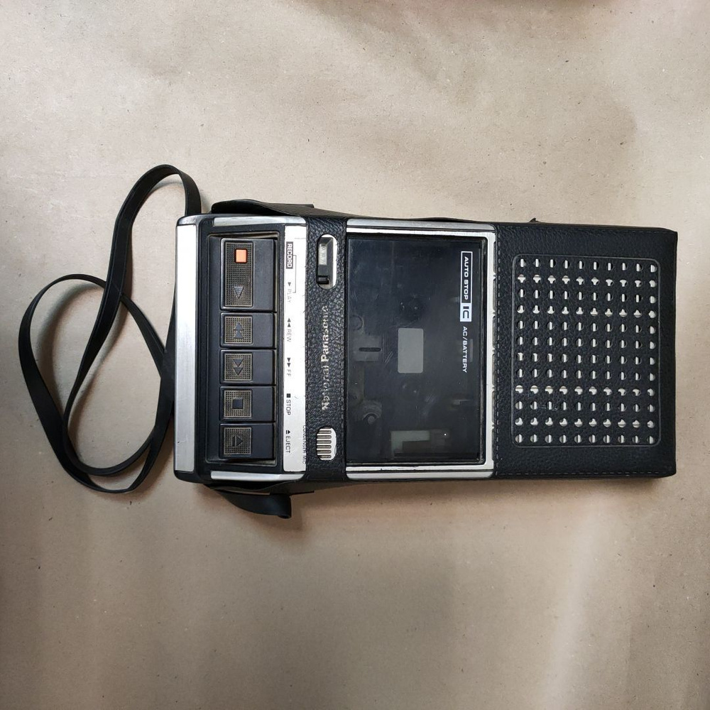 Panasonic Кассетный плеер магнитофон_плеер, черный матовый, черный  #1