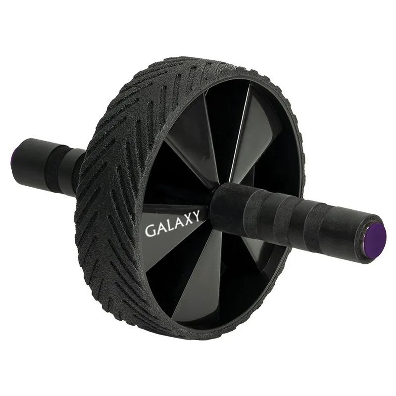 Ролик для пресса GALAXY GL1011 ( Максимальная нагрузка 150 кг) Мягкие ручки/Резиновое покрытие диска/Цельное #1