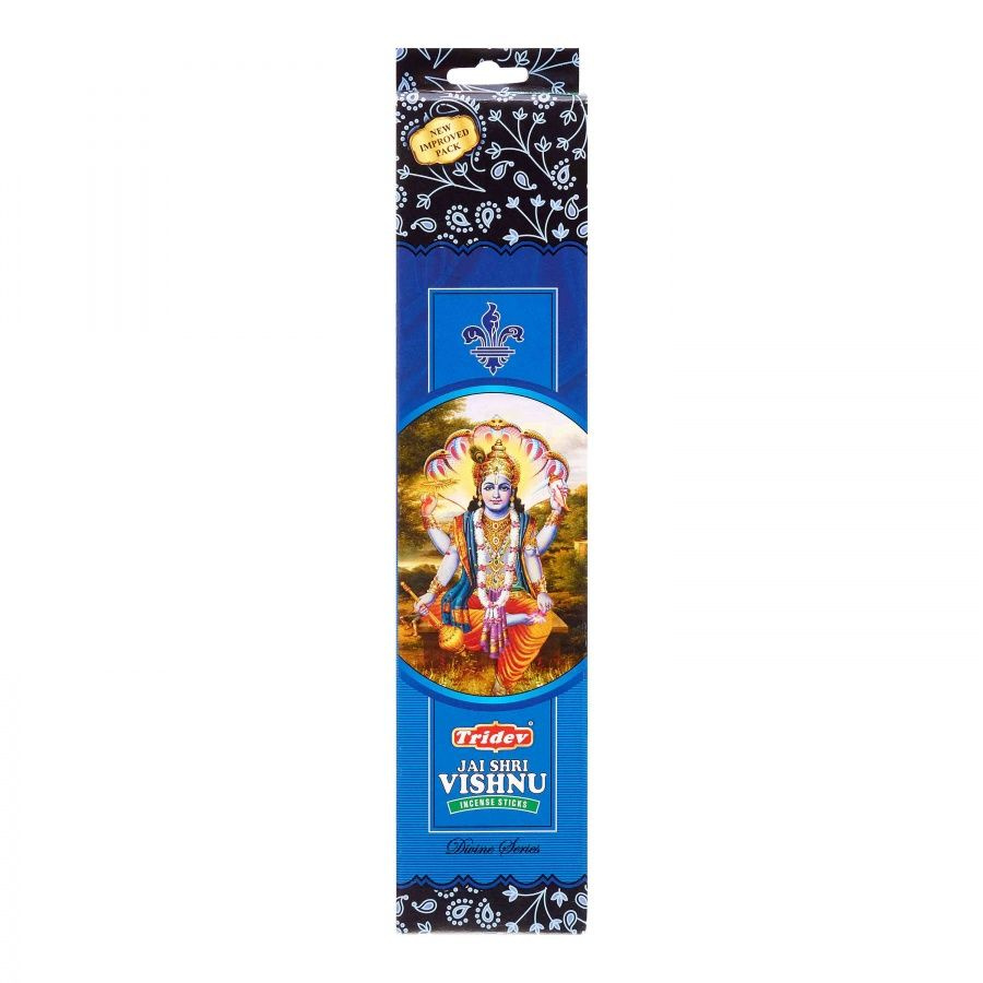 JAI SHRI VISHNU Incense Sticks, Tridev (ДЖЕЙ ШРИ ВИШНУ благовония, Тридев), 20 г.  #1