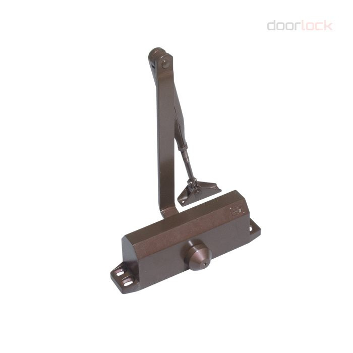 Дверной морозоустойчивый доводчик DOORLOCK DL77 (size 4/до 90кг) цвет коричневый  #1