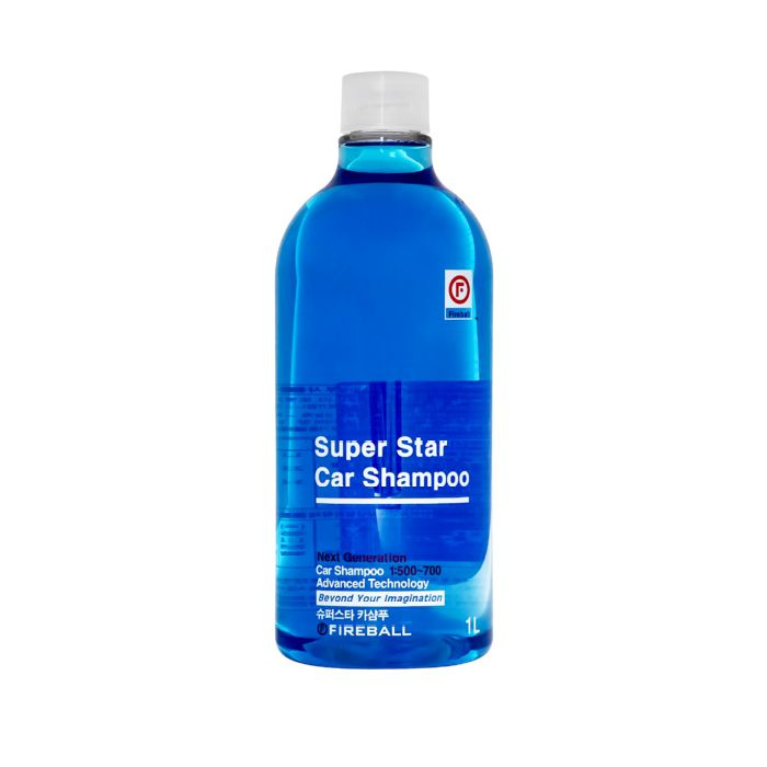 Fireball Super Star Car Shampoo Ph7 Шампунь для ручной мойки (Фруктово-цитрусовый /синий), 1:500, 1л #1