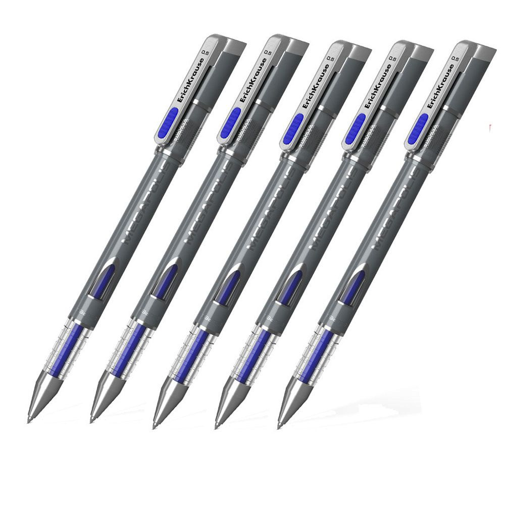 Ручка гелевая Комплект 5 шт ERICH KRAUSE "MEGAPOLIS gel" 0,5 мм. #1