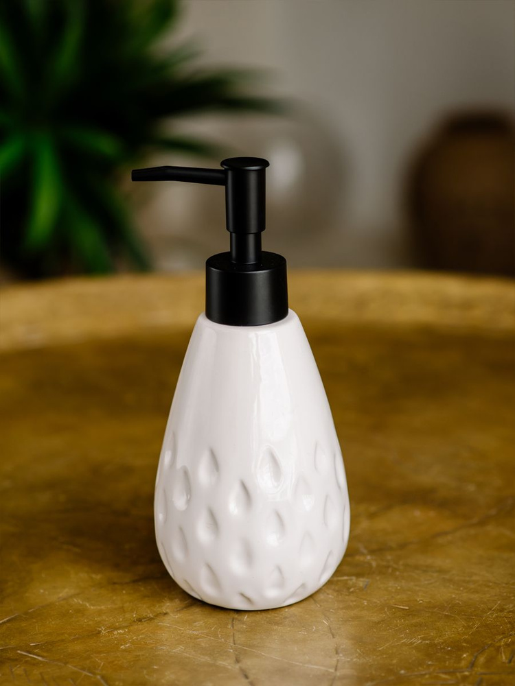 Диспенсер для жидкого мыла керамический ND Play "Emerald" / Дозатор для моющего средства для ванной и #1