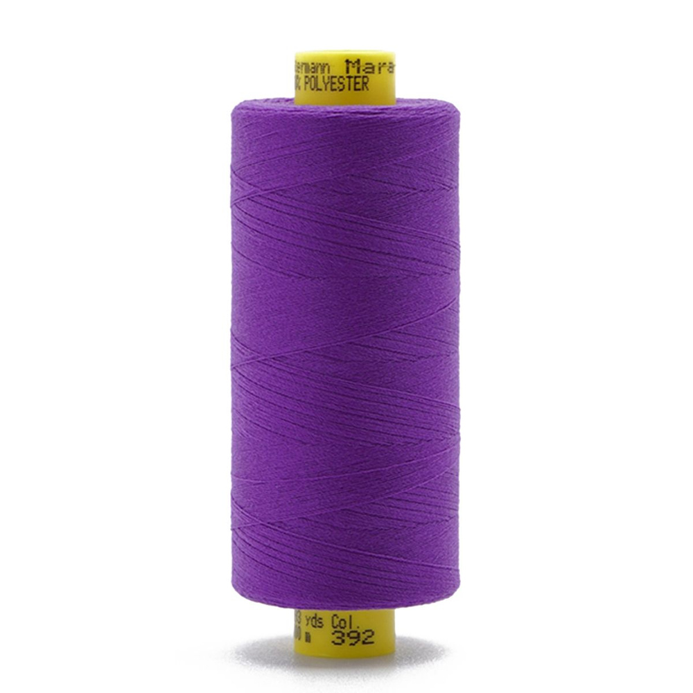 Нитки для шитья универсальные Mara № 150, 1000 м, Gutermann, 392 фиолетовый джинс  #1