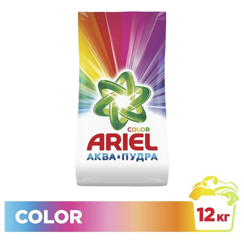 Ariel Стиральный порошок 12000 г Для белых тканей, Для цветных тканей  #1