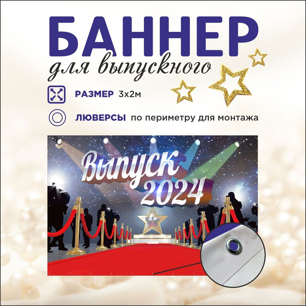 Наружка Типография Баннер для праздника "Выпуск", 300 см #1