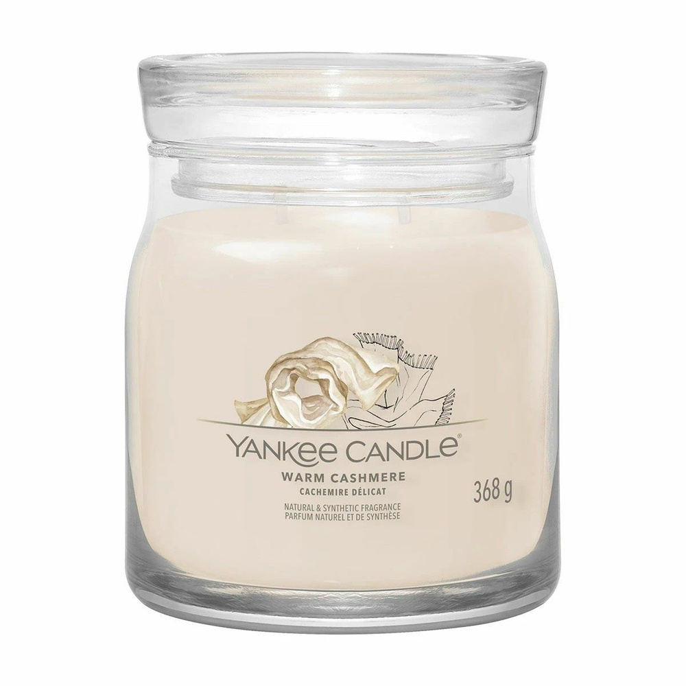 Yankee Candle Свеча ароматическая "Тёплый кашемир", 11 см х 9 см, 1 шт  #1