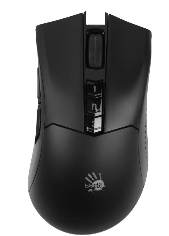 Bloody Игровая мышь Мышь игровая беспроводная R90Plus-Stone Black, черный  #1