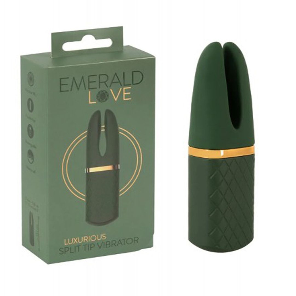 Orion Вибратор Emerald Love Luxurious Split Tip (13 см х 3.8 см) #1