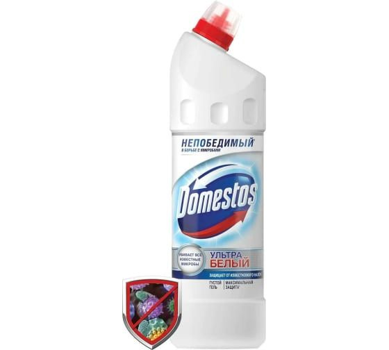 Чистящее средство для унитаза DOMESTOS Ультра белый 67319127 #1